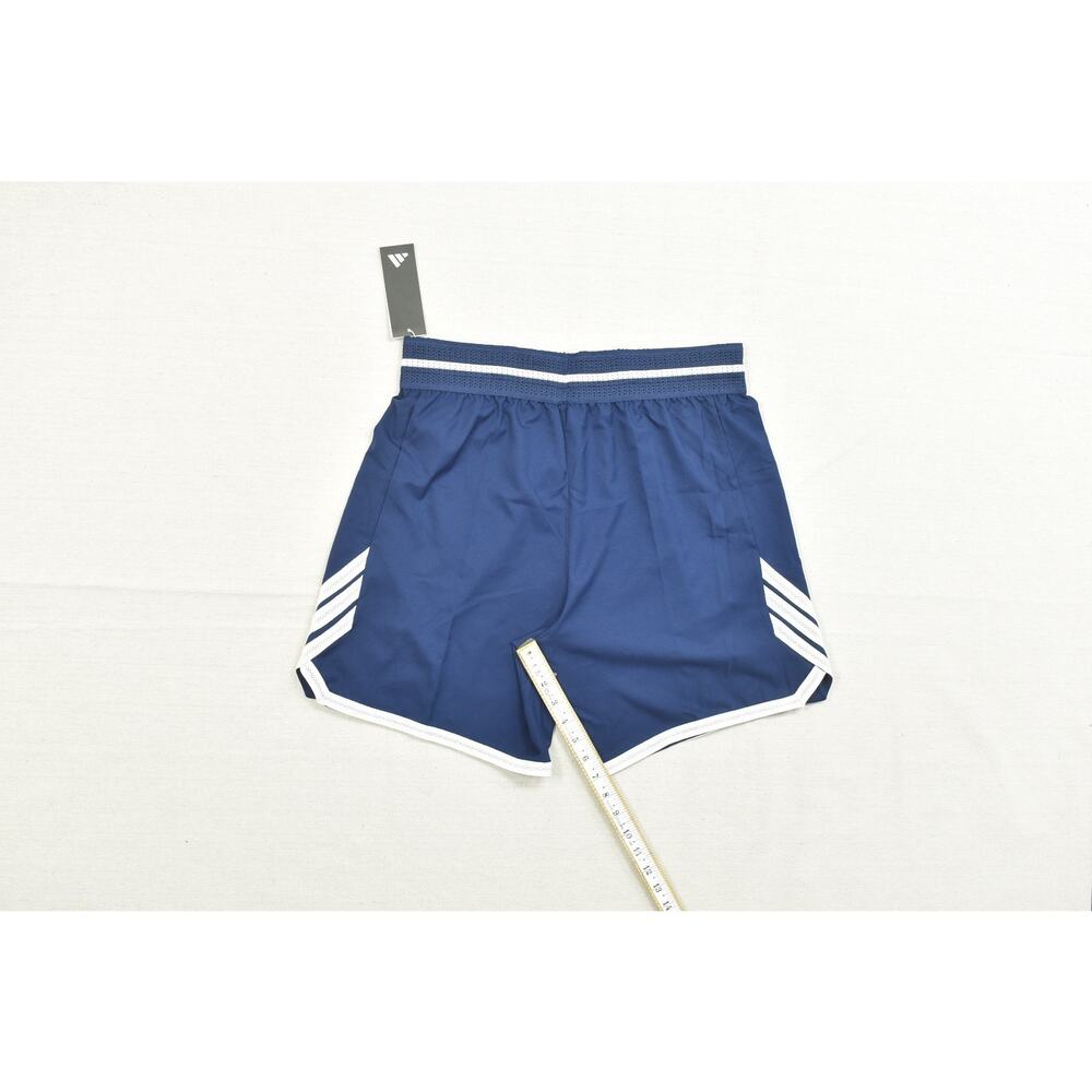 Adidas Men's Loose Fit Basketball Shorts Blue Regular Size M 7" Polyester NEW - Picture 8 of 8